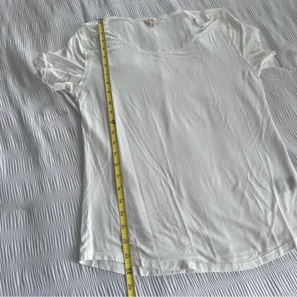 NWOT - POL Ivory Short Sleeve Top size L - Picture 7 of 7